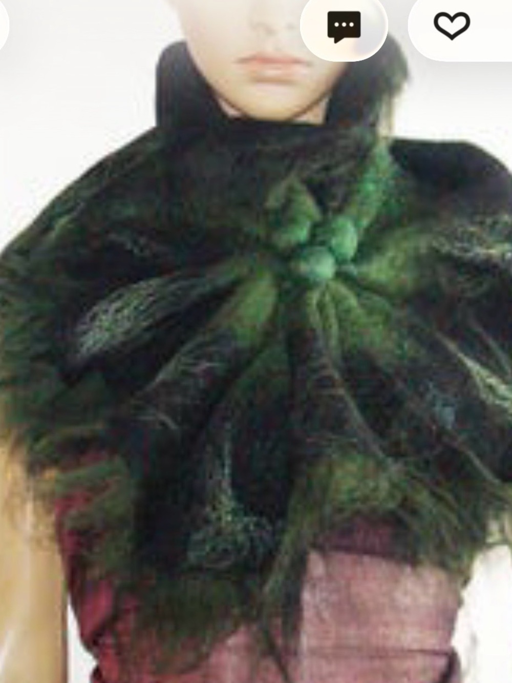 Felted Artist-Made Scarf Ruffle